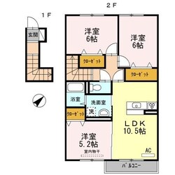 海田市駅 徒歩24分 2階の物件間取画像